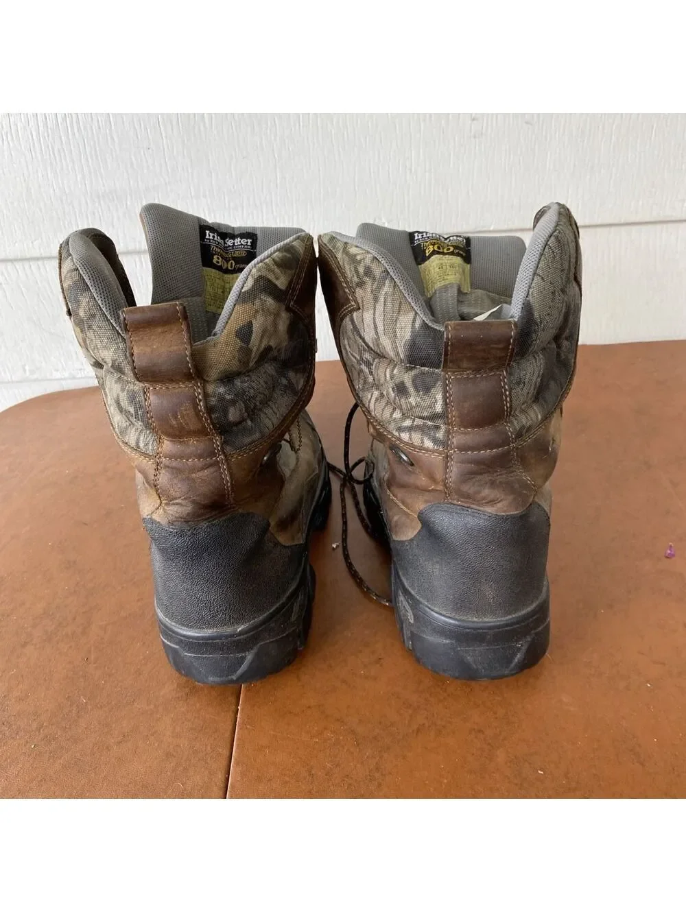 Red Wing Irish Setter Big Game Tracker 800 Gram GoreTex Camo Boots Size 11 1/2D